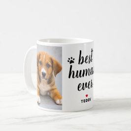 Bestes menschliches jemals Personalisiertes Dog Pe Kaffeetasse