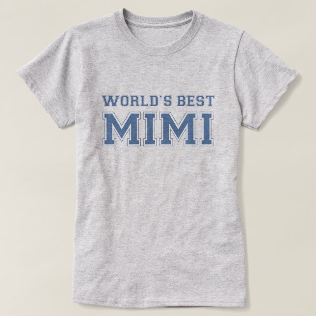 Bestes Mimi der Welt T-Shirt (Design vorne)