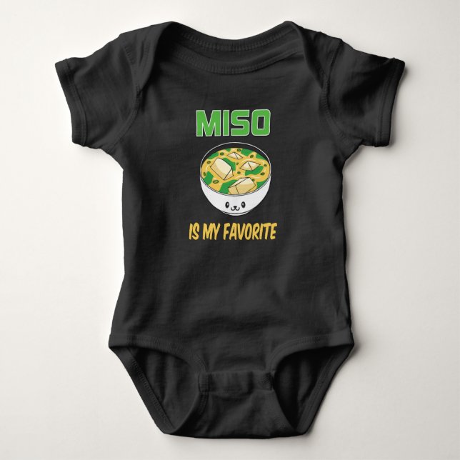 Bestes Miso Soup Lover Geschenk | Miso ist mein Fa Baby Strampler (Vorderseite)