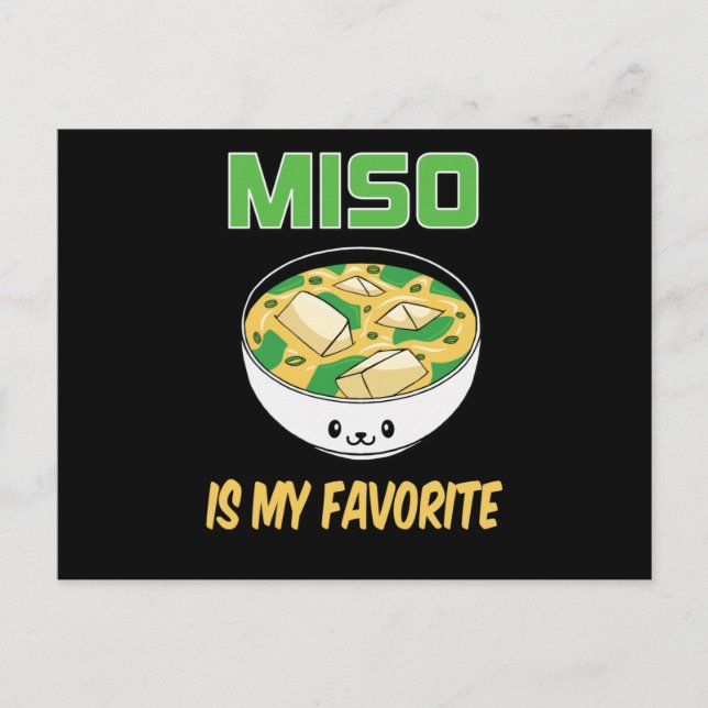 Bestes Miso Soup Lover Geschenk | Miso ist mein Fa Postkarte (Vorderseite)