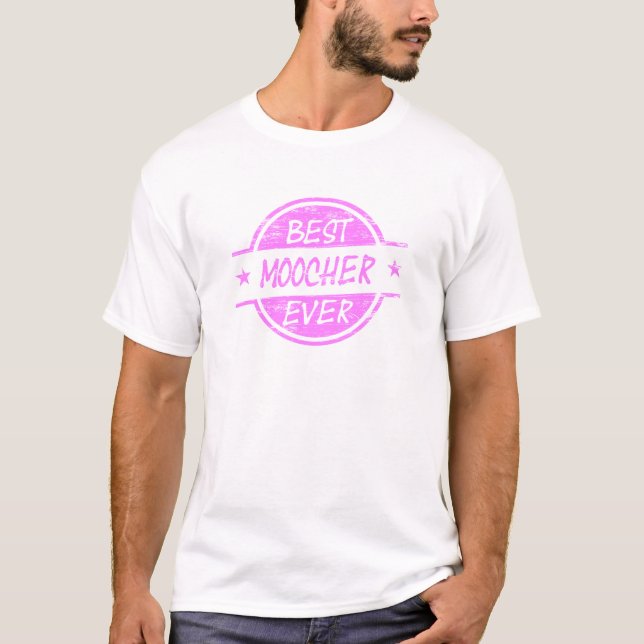 Bestes Moocher-überhaupt Rosa T-Shirt (Vorderseite)