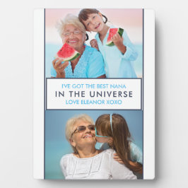 Bestes Nana im Universum - Personalisiertes Zwei-F Fotoplatte