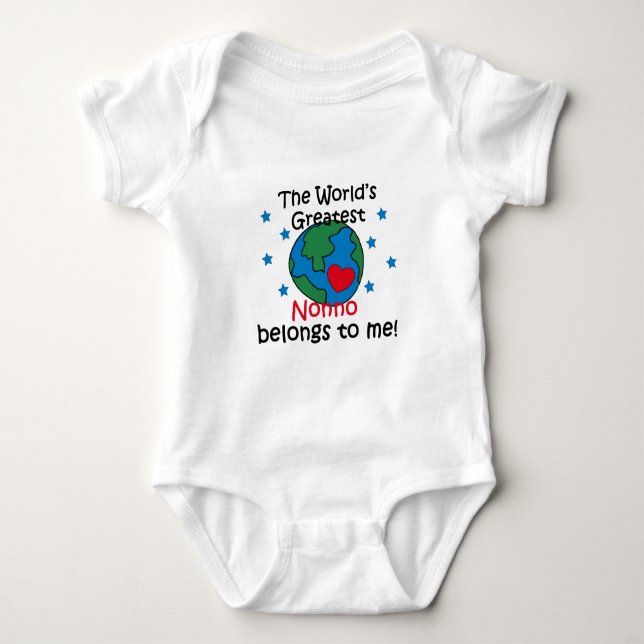 Bestes Nonno gehört mir Baby Strampler (Vorderseite)