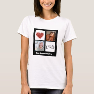 Bestes Oma-Ever-Foto-Collage T-Shirt