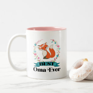 Bestes Oma-Ever-Oma-Geschenk Zweifarbige Tasse