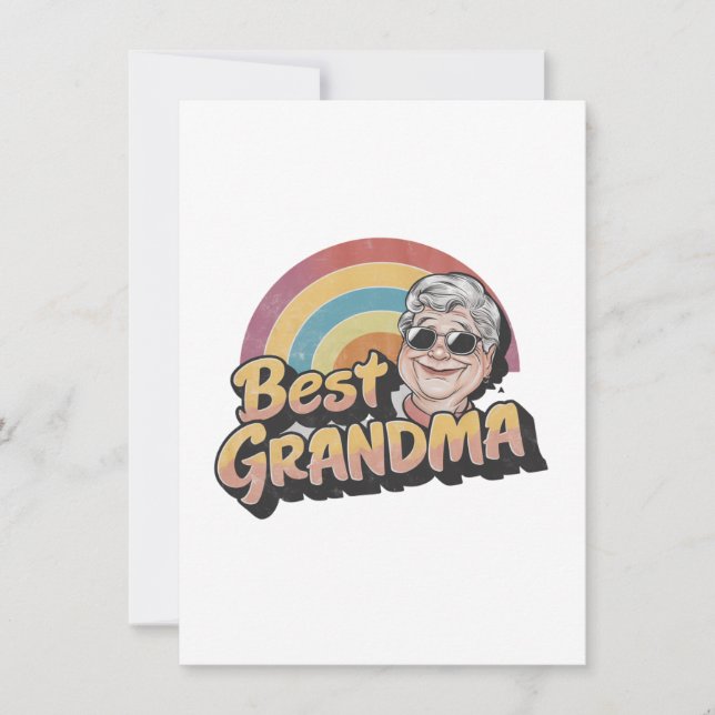 bestes Oma Feiertagskarte (Vorderseite)