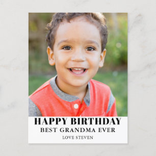 Bestes Oma Foto Geburtstag Postkarte