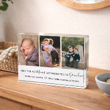 Bestes Oma Grandchildren Collage Foto Block