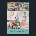 Bestes Oma je 6 Foto Mauerwerk Grün Geschirrtuch<br><div class="desc">Personalisierte Küchentücher für die beste Oma aller Zeiten (bearbeitbar) mit 6 Ihrer Lieblings-Fotos. Die Fotovorlage ist für Sie Set auf Ihre Bilder, die in Landschaft und quadratischen / instagram Stil angezeigt werden, um eine Mini-Mauergitter Stil Foto Collage. Neutraler Stil in zwei Töngrün, um Anzug jeder Küche Dekoration von rustikalen Landhaus,...</div>