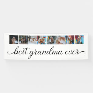 Bestes Oma je 8 Foto Collage Party Banner