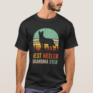 Bestes Oma je Geschenk Red Blue Heeler Australier T-Shirt