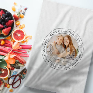 Bestes Oma je Modernes Klassisches Foto Geschirrtuch