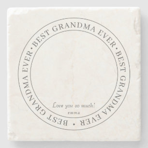 Bestes Oma je Modernes Klassisches Foto Steinuntersetzer