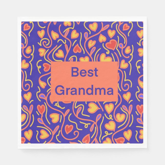 Bestes Oma Serviette (Vorderseite)