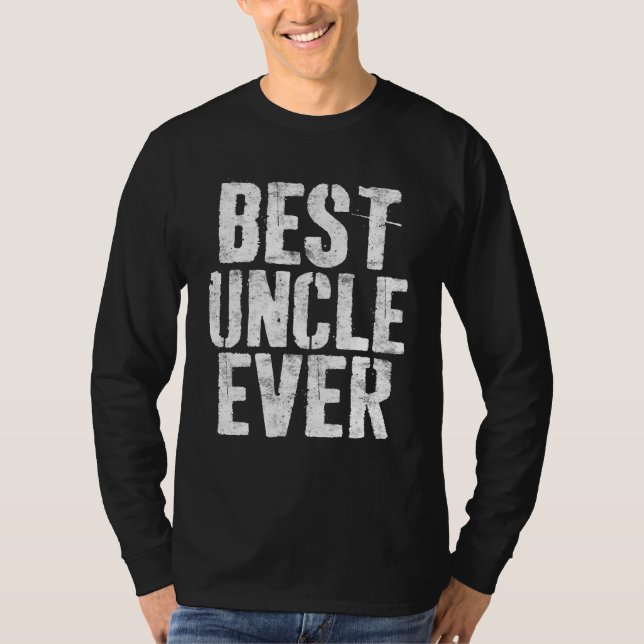Bestes Onkel je Vatertag Geschenk T-Shirt (Vorderseite)