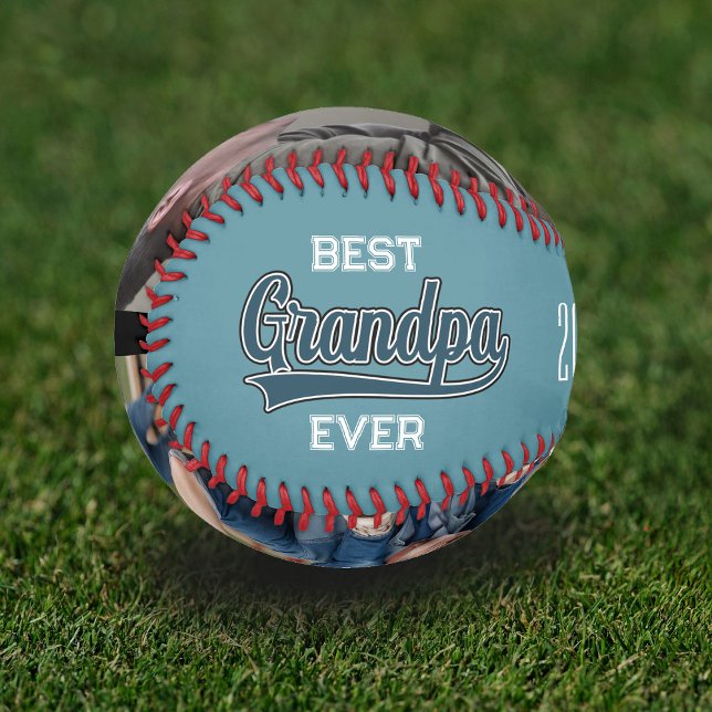 Bestes Opa-Ever-Baseball-Geschenk für Großvater Baseball (Best Grandpa Ever Baseball great gift for Father's Day or Grandparent's Day. Blue Sporty sentimental)
