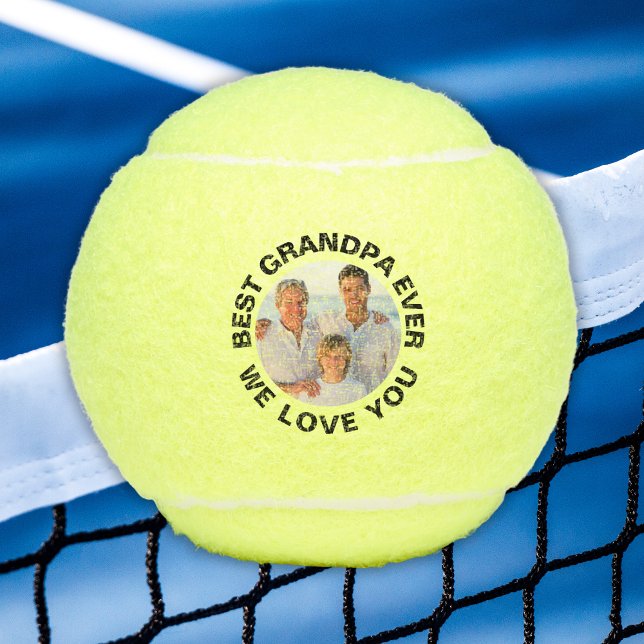 Bestes Opa-Ever-Foto Tennisbälle (Best Grandpa Ever – Custom Photo Tennis Balls
)