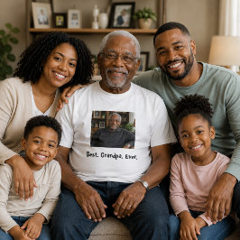 Bestes Opa-Foto je Familie T-Shirt