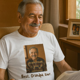 Bestes Opa-Foto je Familie T-Shirt