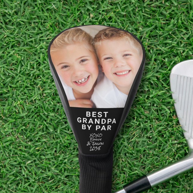 Bestes Opa-Foto Schwarz Golf Headcover (Von Creator hochgeladen)