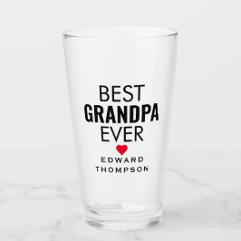 Bestes Opa-Geschenk für jedes schwarze Textherz Glas