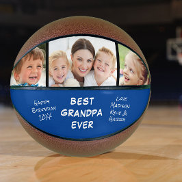 Bestes Opa je Blue Foto Basketball
