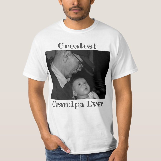 Bestes Opa-je-Foto T-Shirt (Vorderseite)
