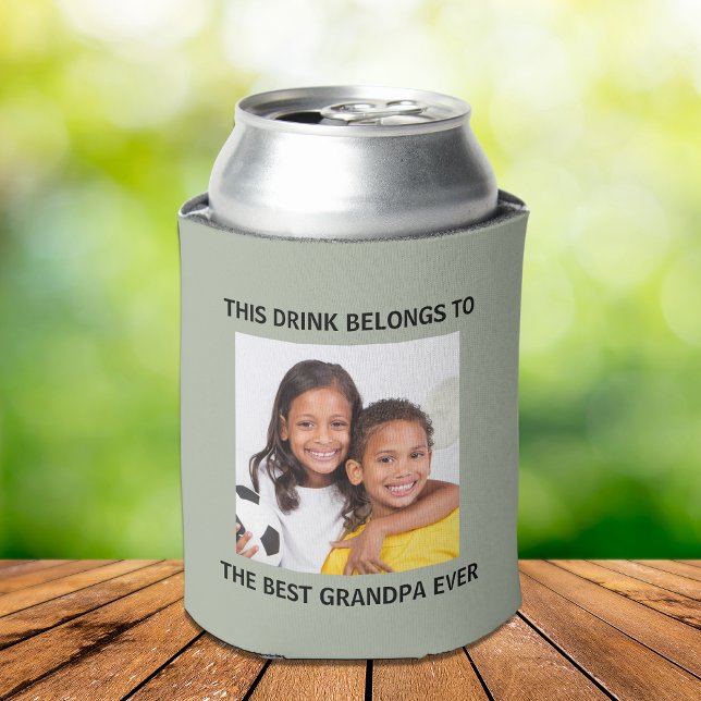 Bestes Opa-je-grünes Foto Dosenkühler (Von Creator hochgeladen)