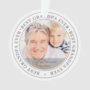 Bestes Opa je Modernes Klassisches Foto Ornament