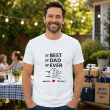Bestes Papa Aller Personalisiertes T-Shirt