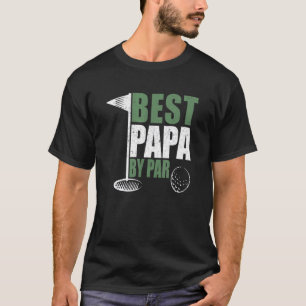 Bestes Papa By Par Pater Day Golf Vater Opa T-Shirt