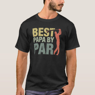 Bestes Papa By Par Vatertag Golf Opa T-Shirt