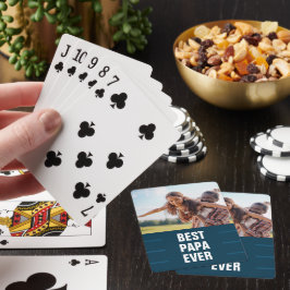 Bestes Papa Ever Foto Spielkarten