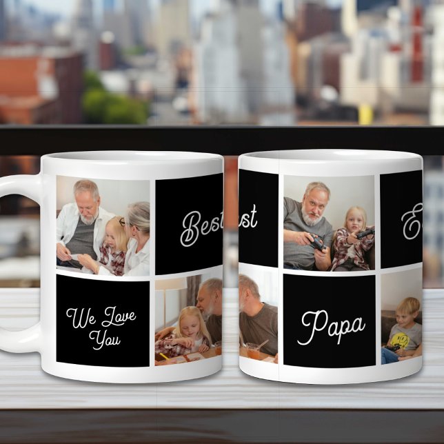 Bestes Papa-je-Foto für Personalisierte Familie Kaffeetasse (Von Creator hochgeladen)