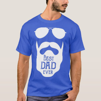 Bestes Papa t für bärtige Männer am Tag 1 T-Shirt