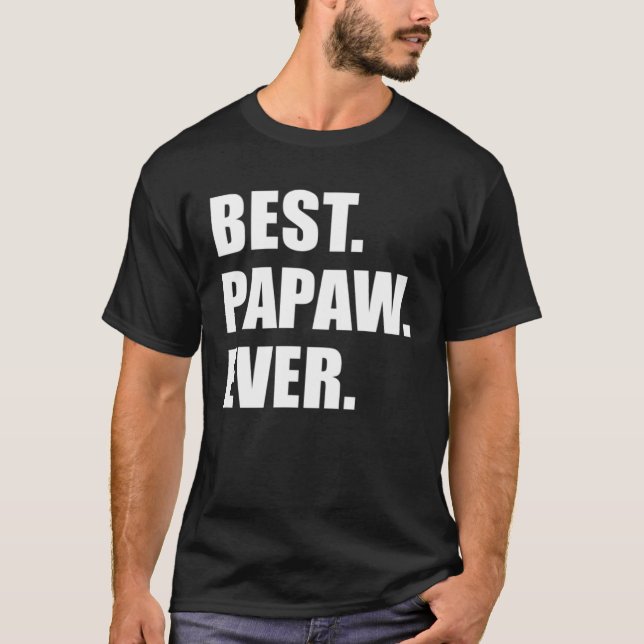 Bestes Papaw-Päpstchen je Südgroßvater T-Shirt (Vorderseite)