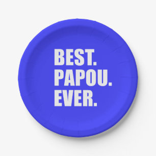 Bestes Papou überhaupt griechisches Pappteller