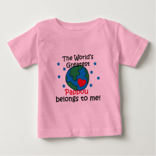 Bestes Pappou gehört mir Baby T-shirt