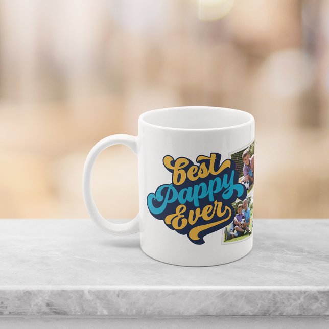 Bestes Pappy je | Opa-Foto Kaffeetasse (Von Creator hochgeladen)