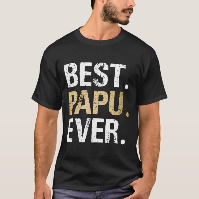 Bestes Papu-Geschenk für Großvater von Großtochter T-Shirt (Vorderseite)