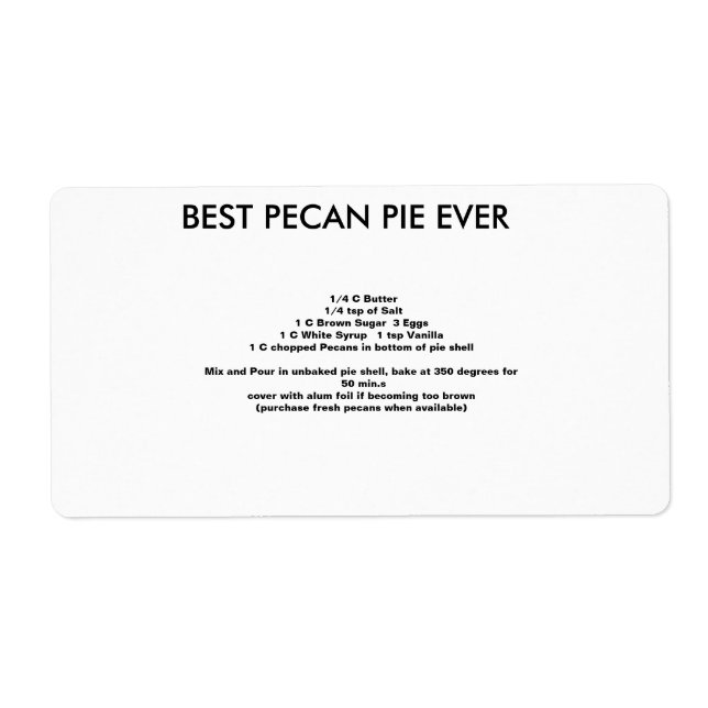 Bestes Pecan Pie Rezept EVER (Vorne)