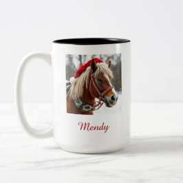 Bestes Pferd Personalisierter Name Foto Tasse