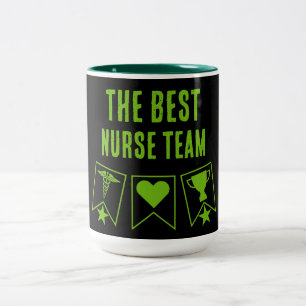 Bestes Pflegeteam Zweifarbige Tasse
