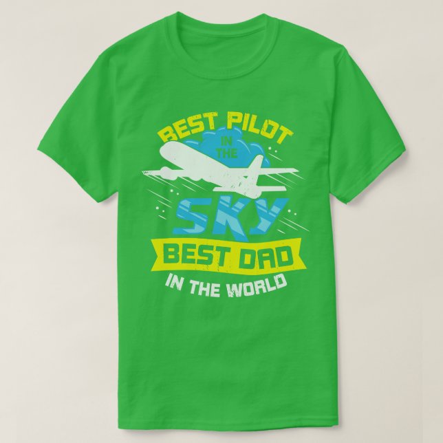 Bestes Pilot im besten Vater der Welt T-Shirt (Design vorne)