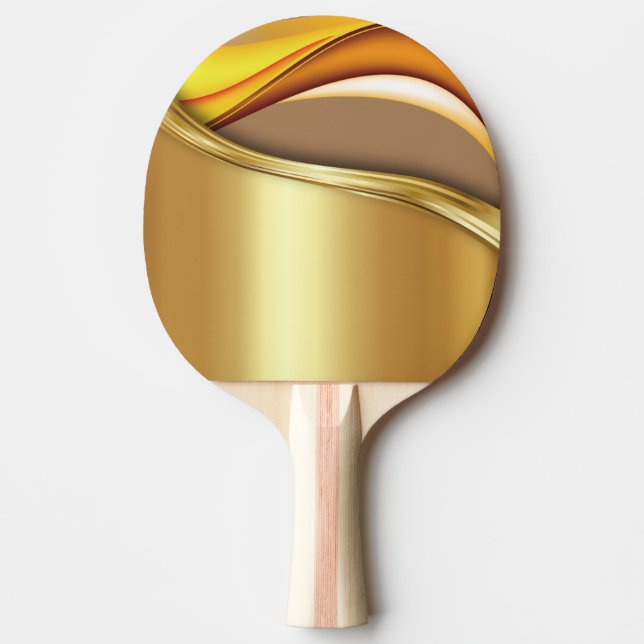 Bestes Pingpongpaddel mit goldenem Design. Tischtennis Schläger (Vorderseite)