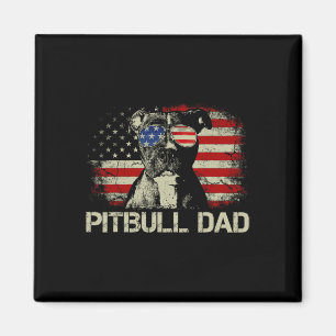 Bestes Pitbull-Vater-T-Shirt Ever Amerikanische Fl Magnet