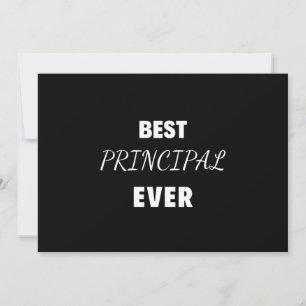 Bestes Prinzip für alle Zeiten Feiertagskarte