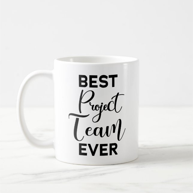 Bestes Projektteam je, Bewertung des Arbeitsteams Kaffeetasse (Links)