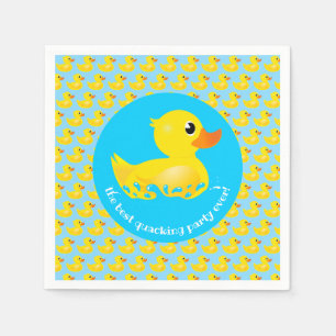 'Bestes Quacking-Party je' Niedlich Gelbkleber-Ent Serviette