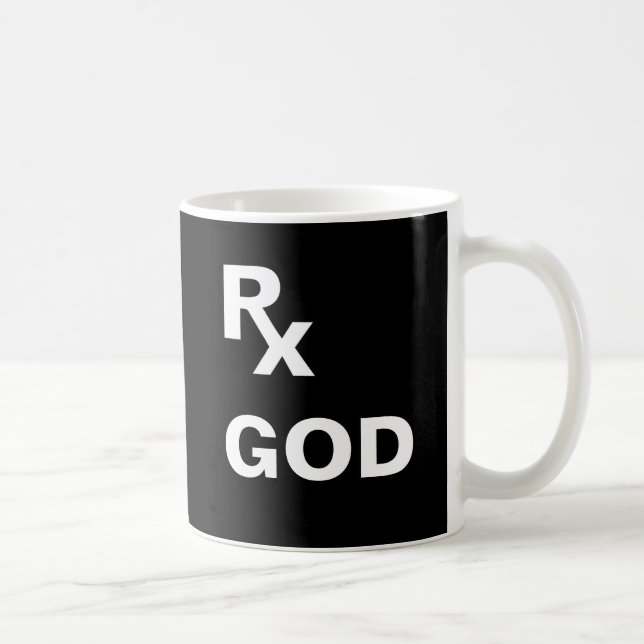 Bestes Rezept - "RX GOD" - Glaubensplan Kaffeetasse (Rechts)